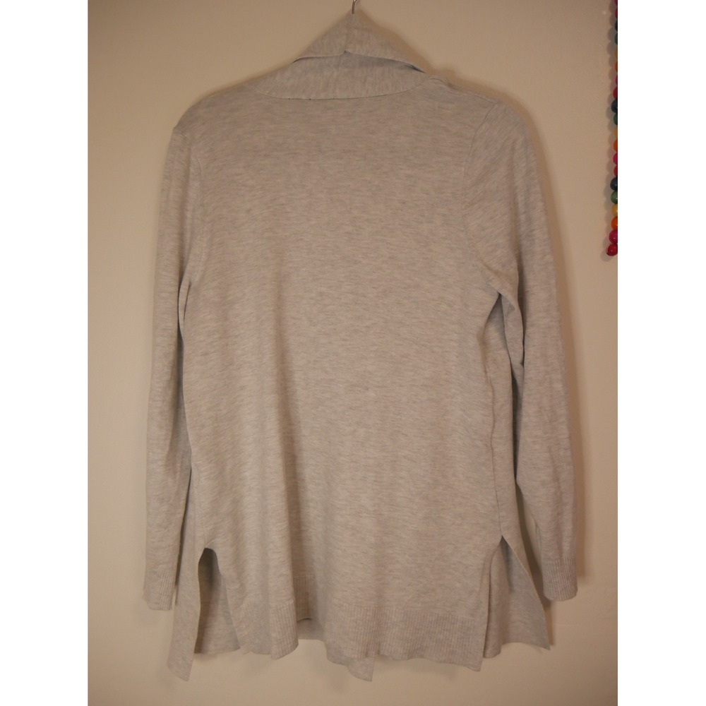 Cyrus Womens Gray Heather Open Front Shawl Collar Cardigan Sweater Size M - Picture 3 of 11